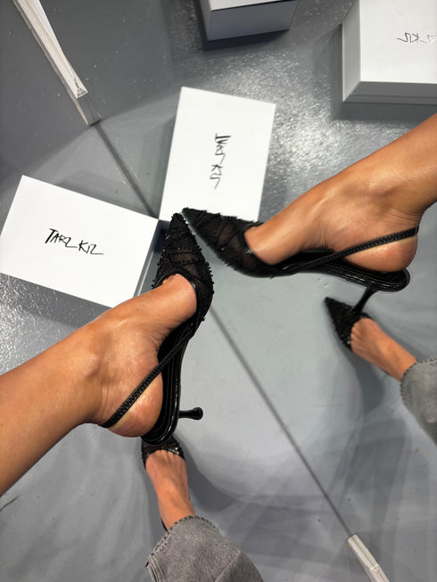 ALEX Boncuk İşlemeli Stiletto